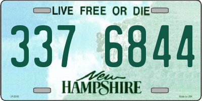 NH license plate 3376844