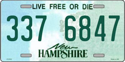 NH license plate 3376847