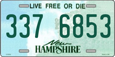 NH license plate 3376853