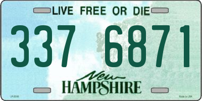 NH license plate 3376871