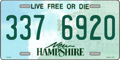 NH license plate 3376920