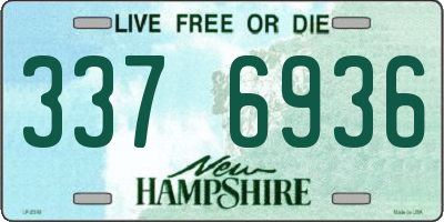 NH license plate 3376936