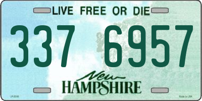NH license plate 3376957