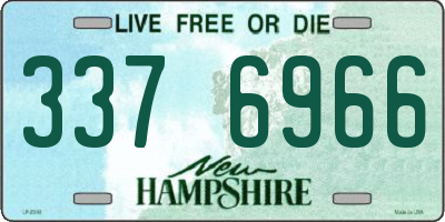 NH license plate 3376966