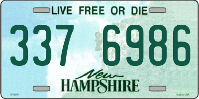 NH license plate 3376986