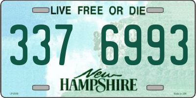 NH license plate 3376993