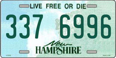 NH license plate 3376996