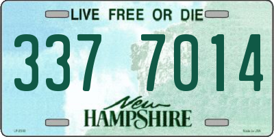 NH license plate 3377014
