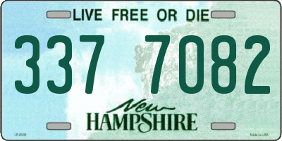 NH license plate 3377082