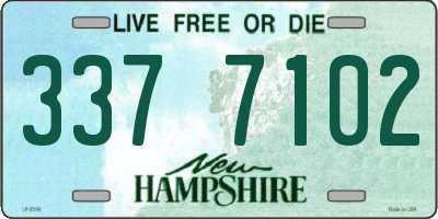 NH license plate 3377102