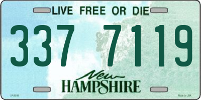 NH license plate 3377119