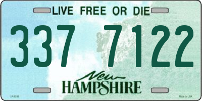 NH license plate 3377122