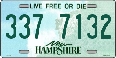 NH license plate 3377132