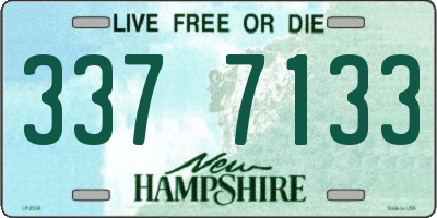 NH license plate 3377133