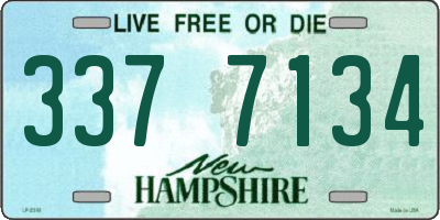 NH license plate 3377134