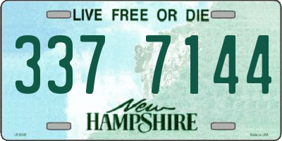NH license plate 3377144