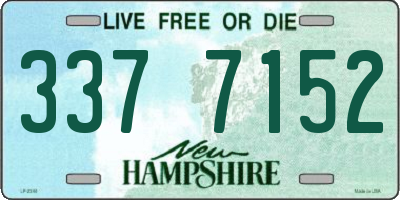 NH license plate 3377152