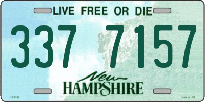 NH license plate 3377157