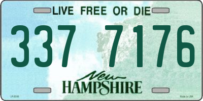 NH license plate 3377176