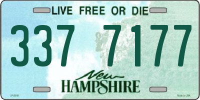 NH license plate 3377177
