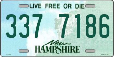 NH license plate 3377186