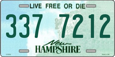 NH license plate 3377212