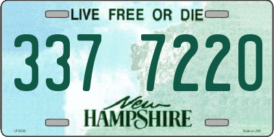 NH license plate 3377220