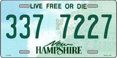 NH license plate 3377227