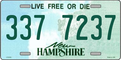 NH license plate 3377237