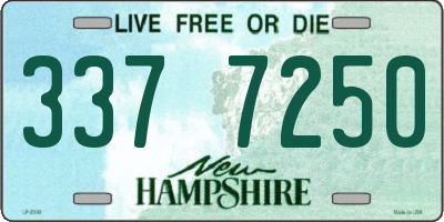 NH license plate 3377250