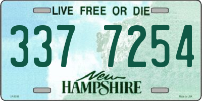 NH license plate 3377254