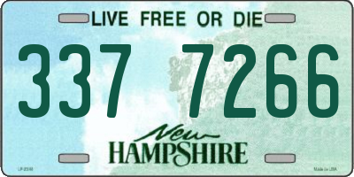 NH license plate 3377266