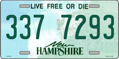 NH license plate 3377293