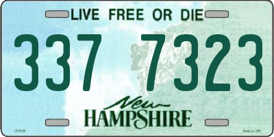 NH license plate 3377323