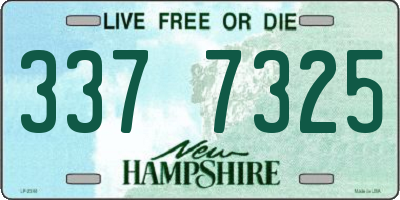 NH license plate 3377325