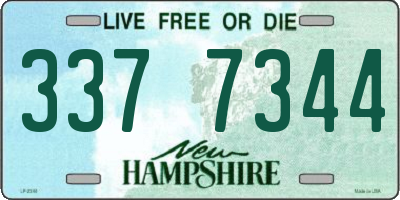 NH license plate 3377344