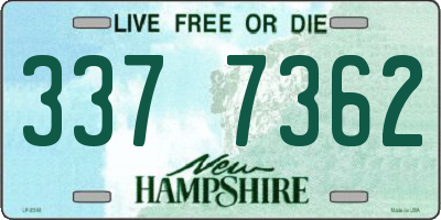 NH license plate 3377362