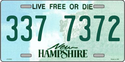 NH license plate 3377372