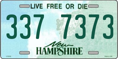 NH license plate 3377373