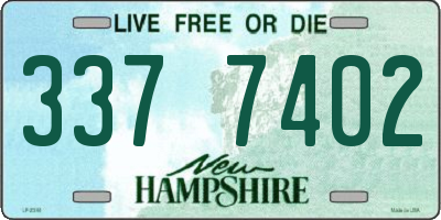 NH license plate 3377402