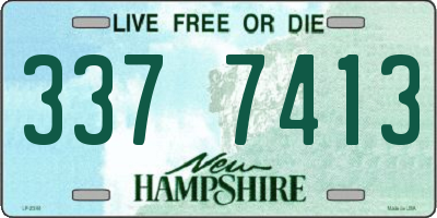 NH license plate 3377413