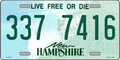 NH license plate 3377416