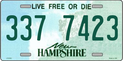 NH license plate 3377423