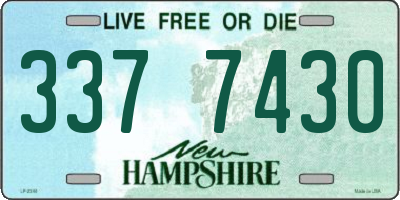NH license plate 3377430