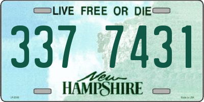 NH license plate 3377431