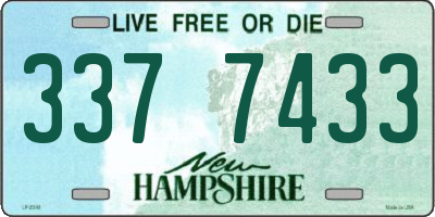 NH license plate 3377433