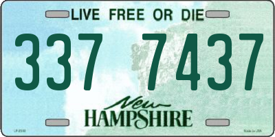 NH license plate 3377437