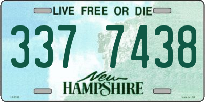 NH license plate 3377438