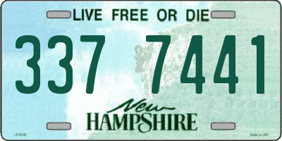 NH license plate 3377441