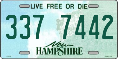 NH license plate 3377442